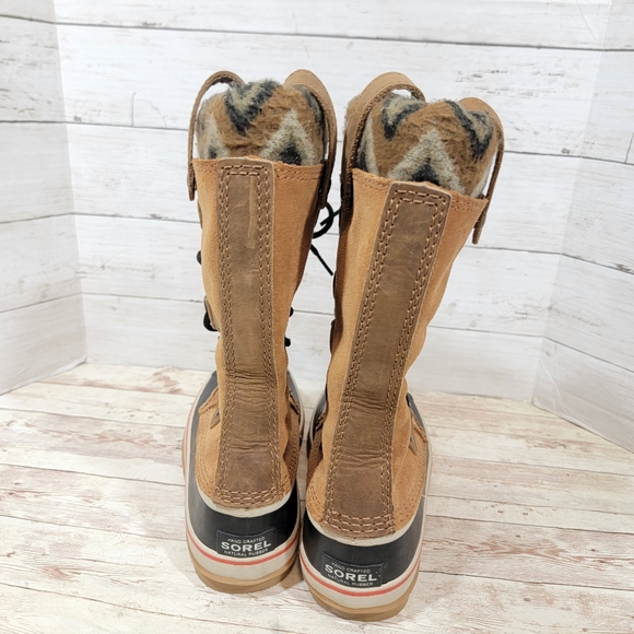 Sorel Joan of Arctic Knit II Winter Boots in Brown Size 6.5 - Picture 4 of 10